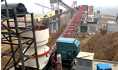 江西碎石生產(chǎn)線（顎式破碎機(jī)+圓錐式破碎機(jī)）現(xiàn)場